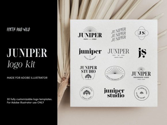 Download Juniper Modern Logo Kit for Illustrator - Modern logo Collection