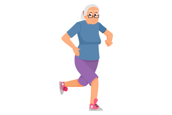 Download Female Senior Workout. Jogging Old Woman - Jogging Collection