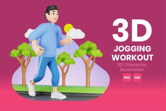 Download Jogging Workout 3D Character - Jogging Collection