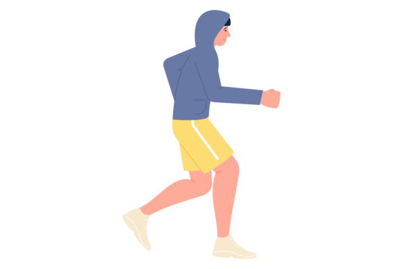 Download Young Man Jogging. Smiling Teen Guy Runn - Jogging Collection