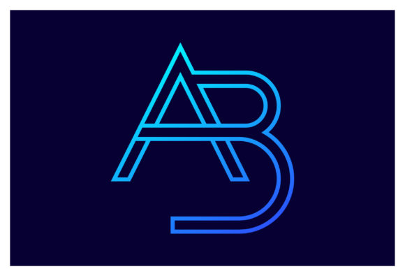 Download AB Initial Letters Colorful Modern Logo - Modern logo Collection