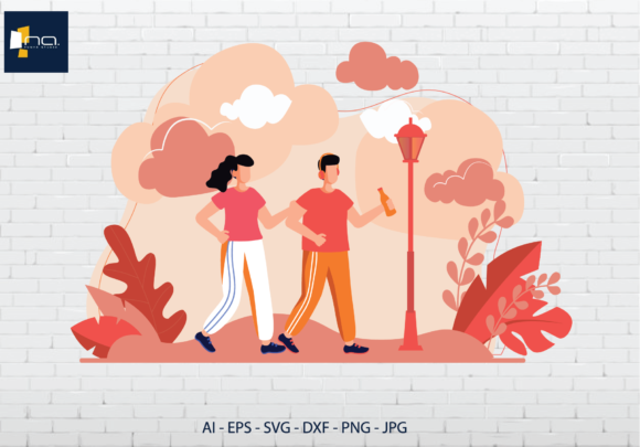 Download Flat a Teenage Couple Jogging - Jogging Collection